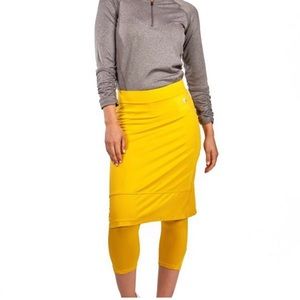 Snoga athletic skirt. Tumeric color